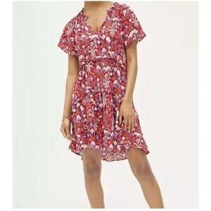 Anthropologie Robin Tiered Mini Floral Dress Size Small 1790